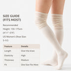 LUVAIRY 3-Pack Premium Comfort Over-the-Knee Slouch Socks for Autumn & Daily Wear