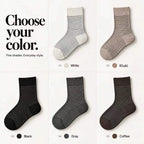 LUVAIRY Everyday Striped Wool Crew Socks – 5-Pair Set