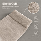 LUVAIRY Wide-Fit Wool-Blend Crew Socks – Soft Warmth & Gentle Comfort