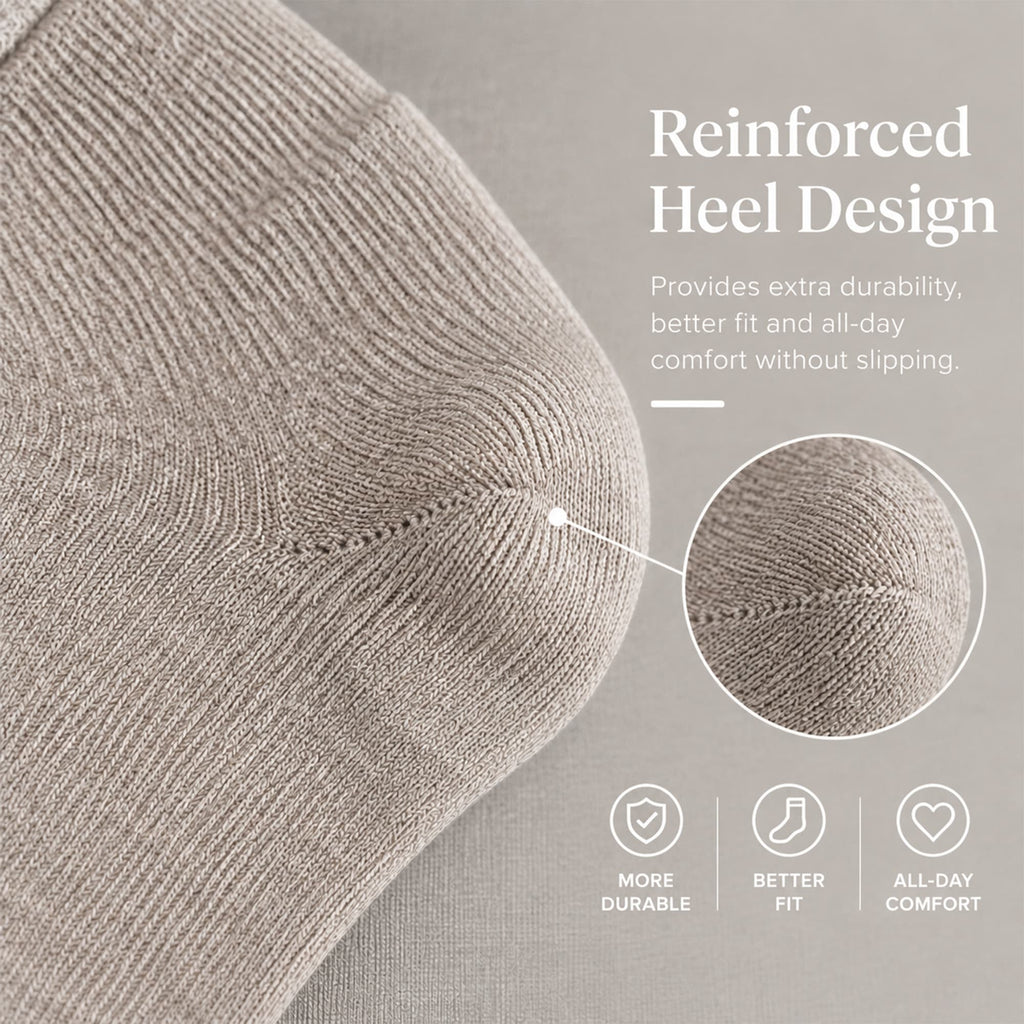 LUVAIRY Wide-Fit Wool-Blend Crew Socks – Soft Warmth & Gentle Comfort
