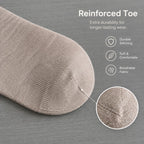 LUVAIRY Wide-Fit Wool-Blend Crew Socks – Soft Warmth & Gentle Comfort