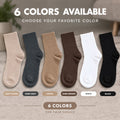 LUVAIRY Wide-Fit Wool-Blend Crew Socks – Soft Warmth & Gentle Comfort