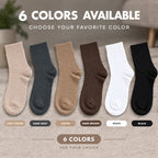 LUVAIRY Wide-Fit Wool-Blend Crew Socks – Soft Warmth & Gentle Comfort