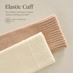 LUVAIRY Camel Cashmere Over-the-Knee Socks – Cozy Warmth & Soft Comfort