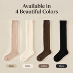 LUVAIRY Camel Cashmere Over-the-Knee Socks – Cozy Warmth & Soft Comfort