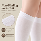 LUVAIRY Bamboo-Blend Knee-High Socks – Breathable, Non-Binding & Seamless