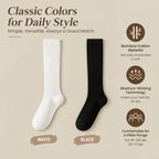 LUVAIRY AirSoft Bamboo-Blend Knee-High Socks – Breathable, Non-Binding & Seamless