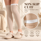 LUVAIRY CozyFit Thigh-High Leg Warmers – 4-Pack Soft Stretch Non-Slip Leg Sleeves Product Description
