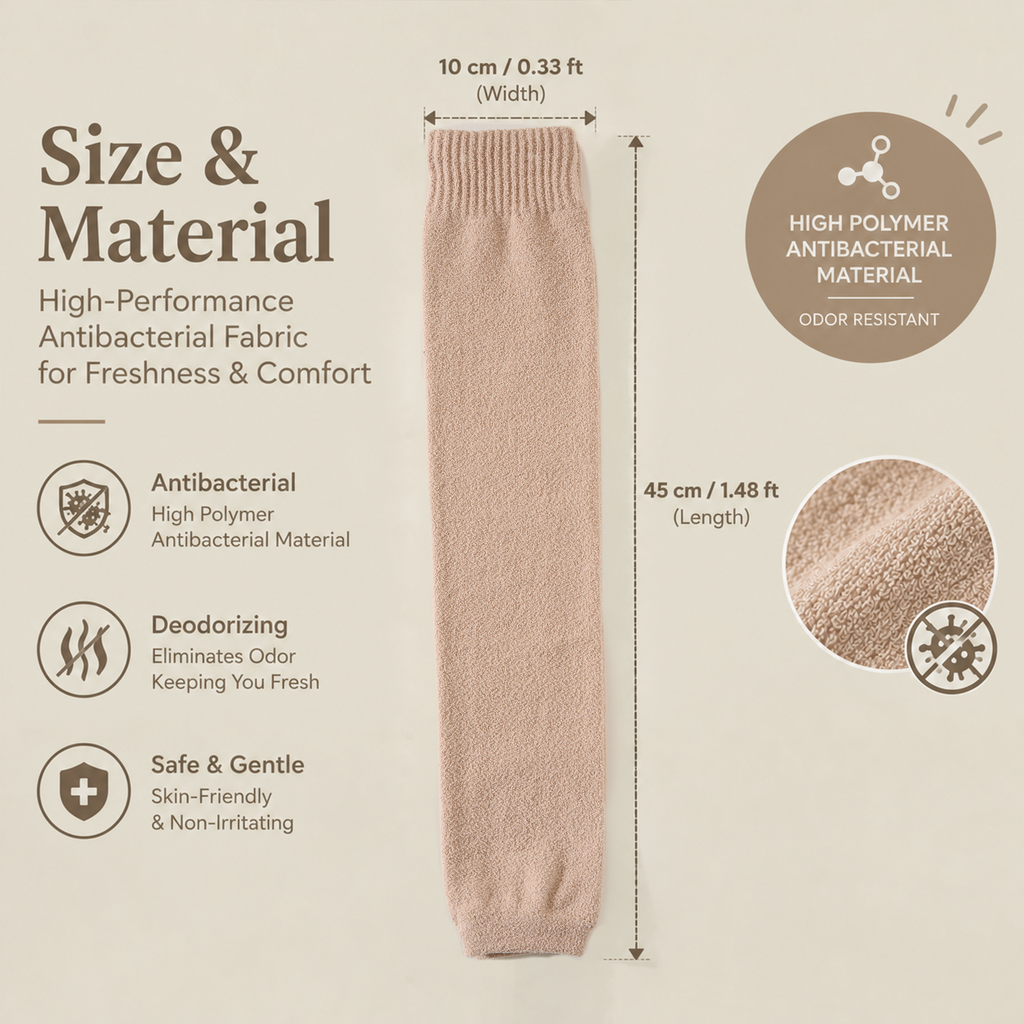LUVAIRY CozyFit Thigh-High Leg Warmers – 4-Pack Soft Stretch Non-Slip Leg Sleeves Product Description