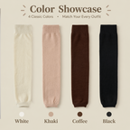 LUVAIRY CozyFit Thigh-High Leg Warmers – 4-Pack Soft Stretch Non-Slip Leg Sleeves Product Description