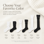 LUVAIRY Soft Romance Lace Bow Cotton Blend Socks – Three Lengths