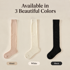 LUVAIRY CozyWarm Plush Knee-High Socks – Soft Thermal Everyday Socks