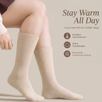 LUVAIRY CozyWarm Plush Knee-High Socks – Soft Thermal Everyday Socks