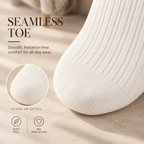 LUVAIRY Premium Ribbed Cotton Knee-High Socks