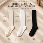 LUVAIRY Premium Ribbed Cotton Knee-High Socks
