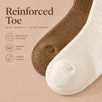 LUVAIRY Everyday Comfort Wool-Blend Crew Socks