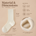 LUVAIRY Everyday Comfort Wool-Blend Crew Socks