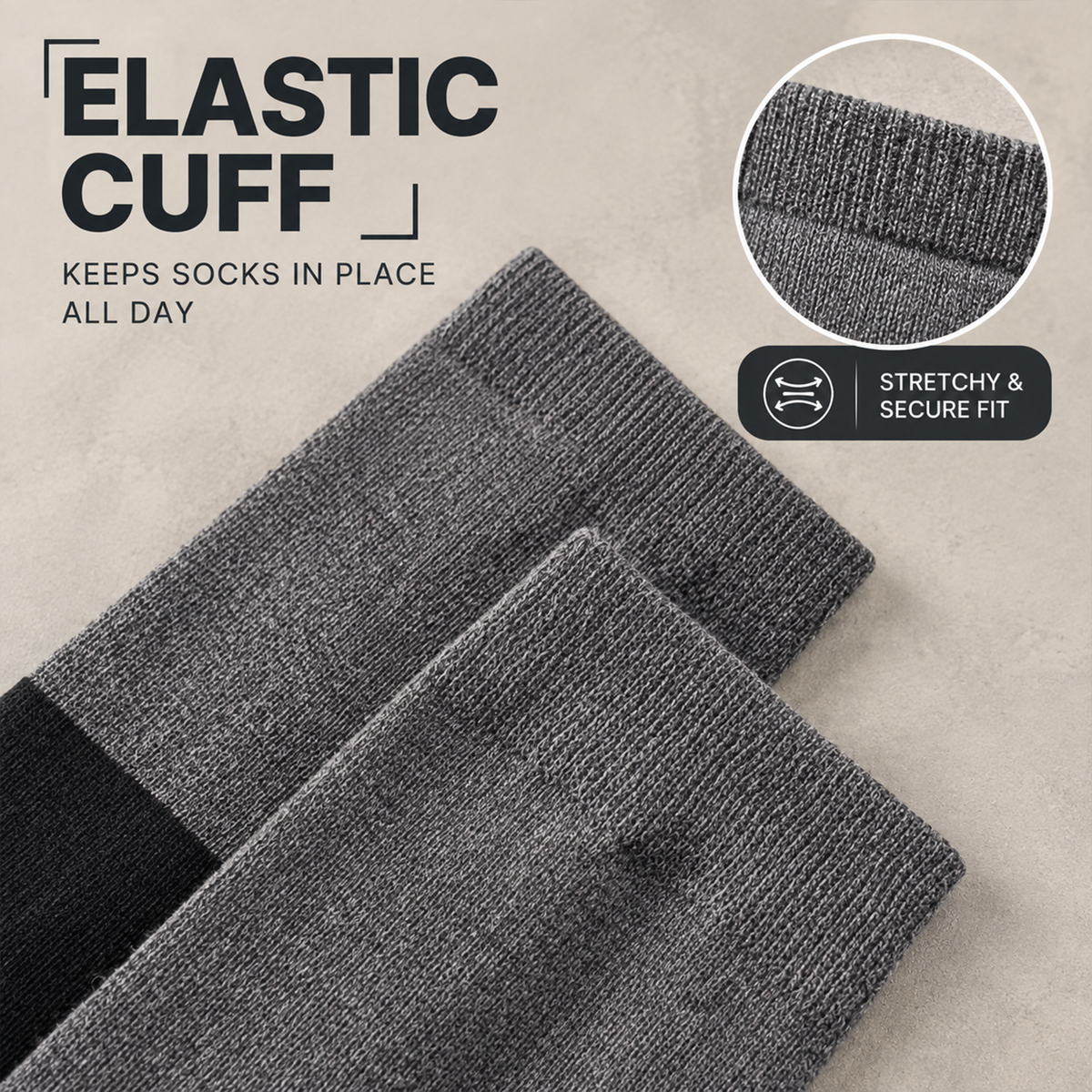 LUVAIRY Two-Tone Wool-Blend Knee-High & Over-the-Knee Socks