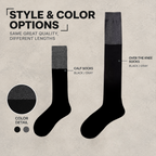LUVAIRY Two-Tone Wool-Blend Knee-High & Over-the-Knee Socks