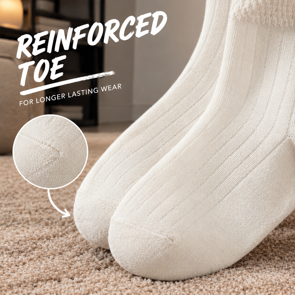 LUVAIRY Weekend Ease 4-Pack Cotton Blend Slouch Socks