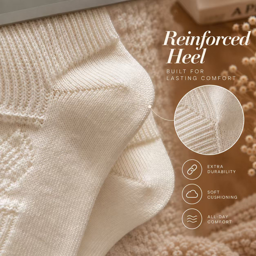 LUVAIRY Fireside Rhythm Textured Knee-High Comfort Socks