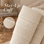 LUVAIRY Fireside Rhythm Textured Knee-High Comfort Socks