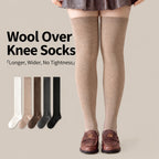 LUVAIRY 5-Pack Premium Comfort Thick Wool Over-the-Knee Socks for Autumn and Winter Daily Wear