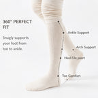 LUVAIRY 3-Pack Premium Comfort Over-the-Knee Slouch Socks for Autumn & Daily Wear