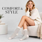 LUVAIRY Everyday Striped Wool Crew Socks – 5-Pair Set